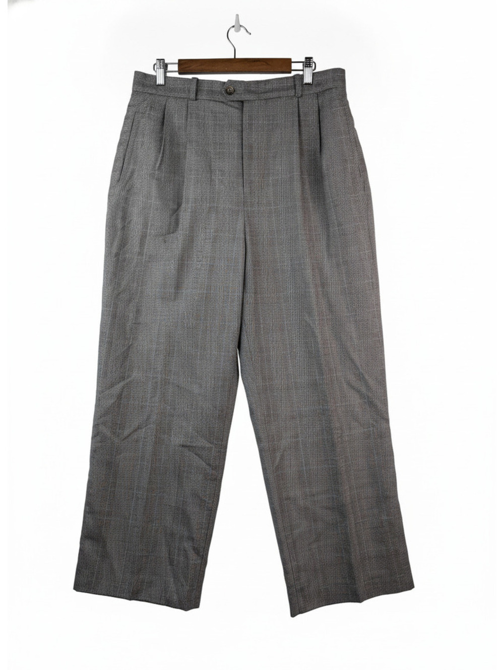 VTG 90's Austin Reed Pleated Houndstooth Wool Pants Size 16